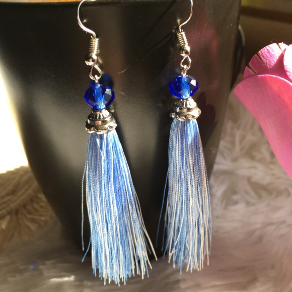 1 set Tassel Earring Handmade - Picture 4 of 7